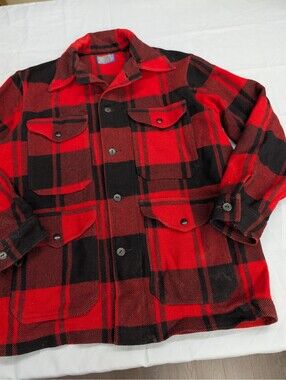 Vintage Pendleton Mackinaw Cruiser Plaid Jacket Size Large